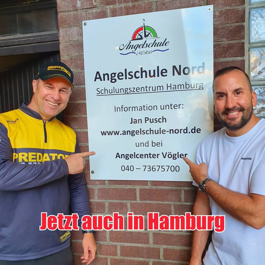 Eingang zum Schulungsraum Hamburg bei der Angelschule NORD / Jan Pusch