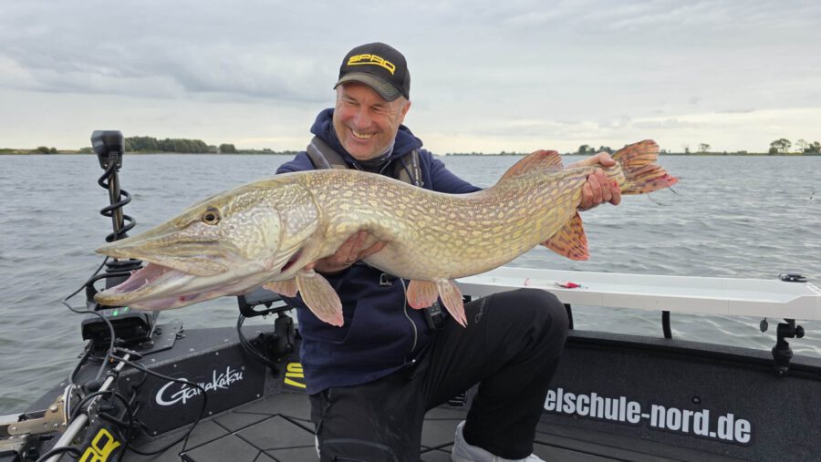 Meterhecht vom Schweriner See – geführte Angeltour